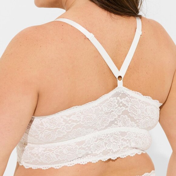 ❤️NWT VINTAGE TORRID BRA - LIGHTLY LINED - LACE - XO FRONT BRALETTE - PLUS SIZE - Picture 2 of 12
